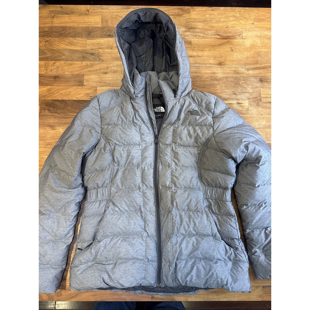 North Face Jacket Womens Large Gray 700 Down Insulated Puffer Coat A00023